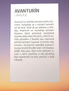 Kartička k AVANTURÍNU