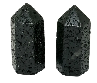 Špice z černého lávového kamene, cca 3,5 cm