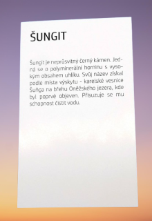 Kartička k ŠUNGITU